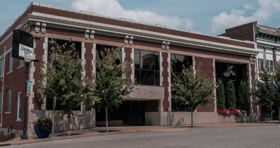 Front Left View of Commercial Trust Company